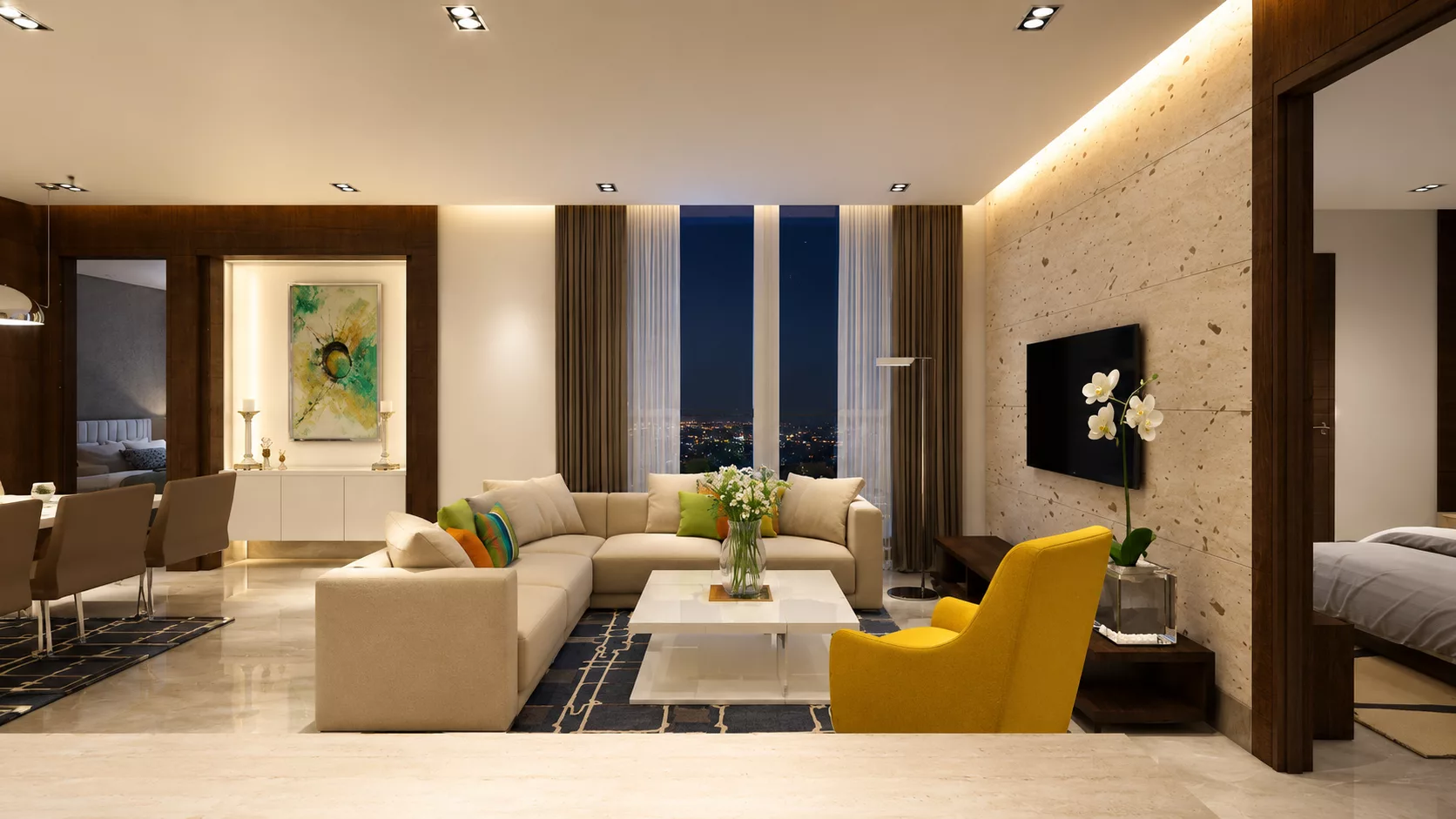Marbella Grand 3 BHK configuration interior