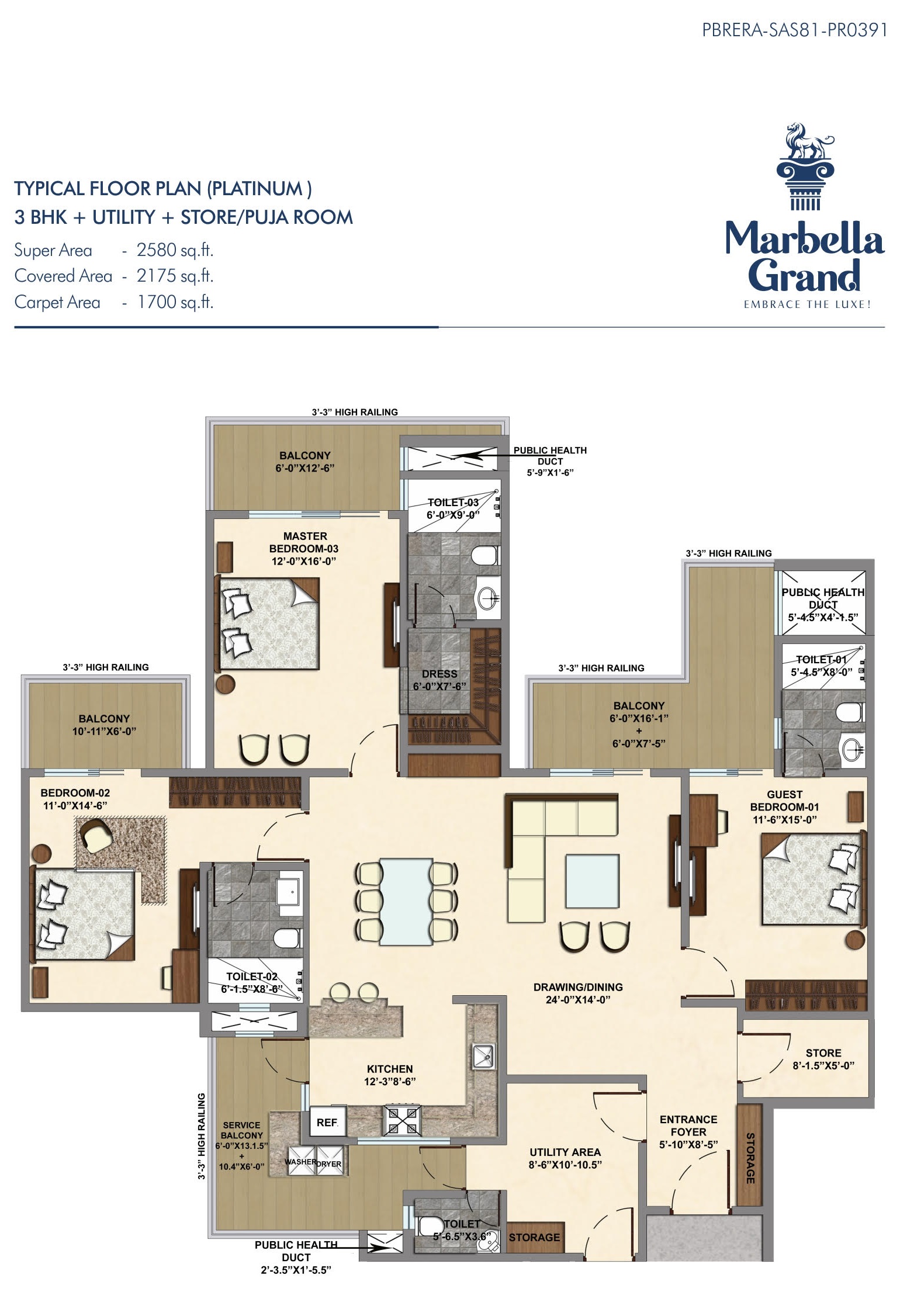 Marbella Grand Mohali Floor Plans