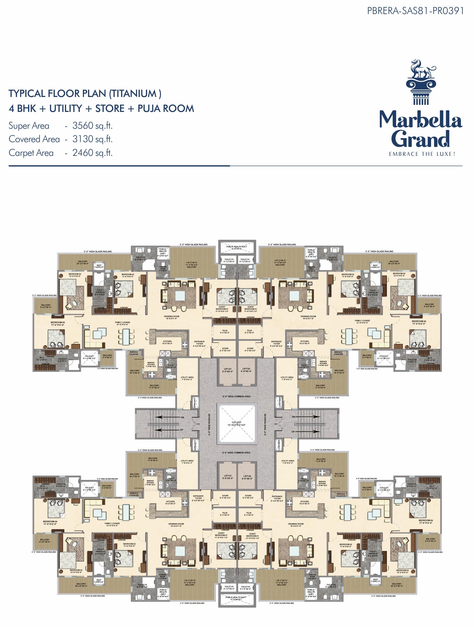 Marbella Grand Mohali Floor Plans